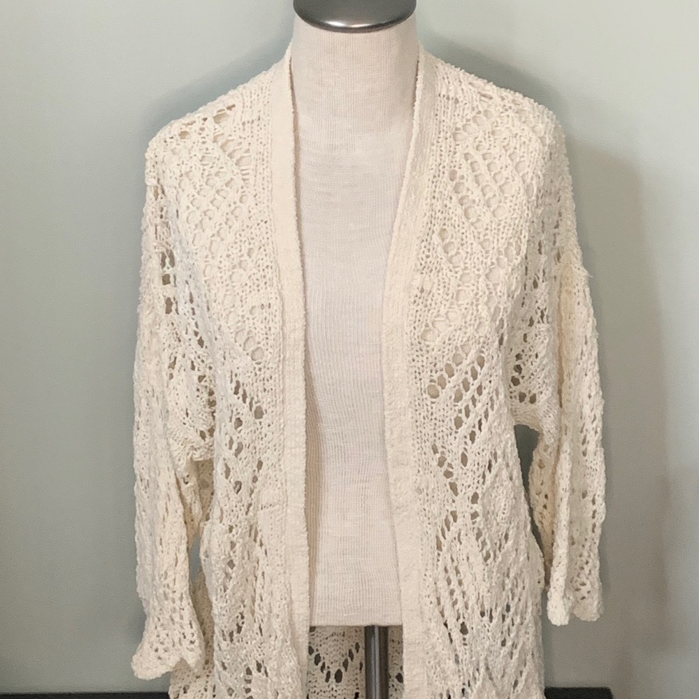 American Eagle cardigan cream ivory S small